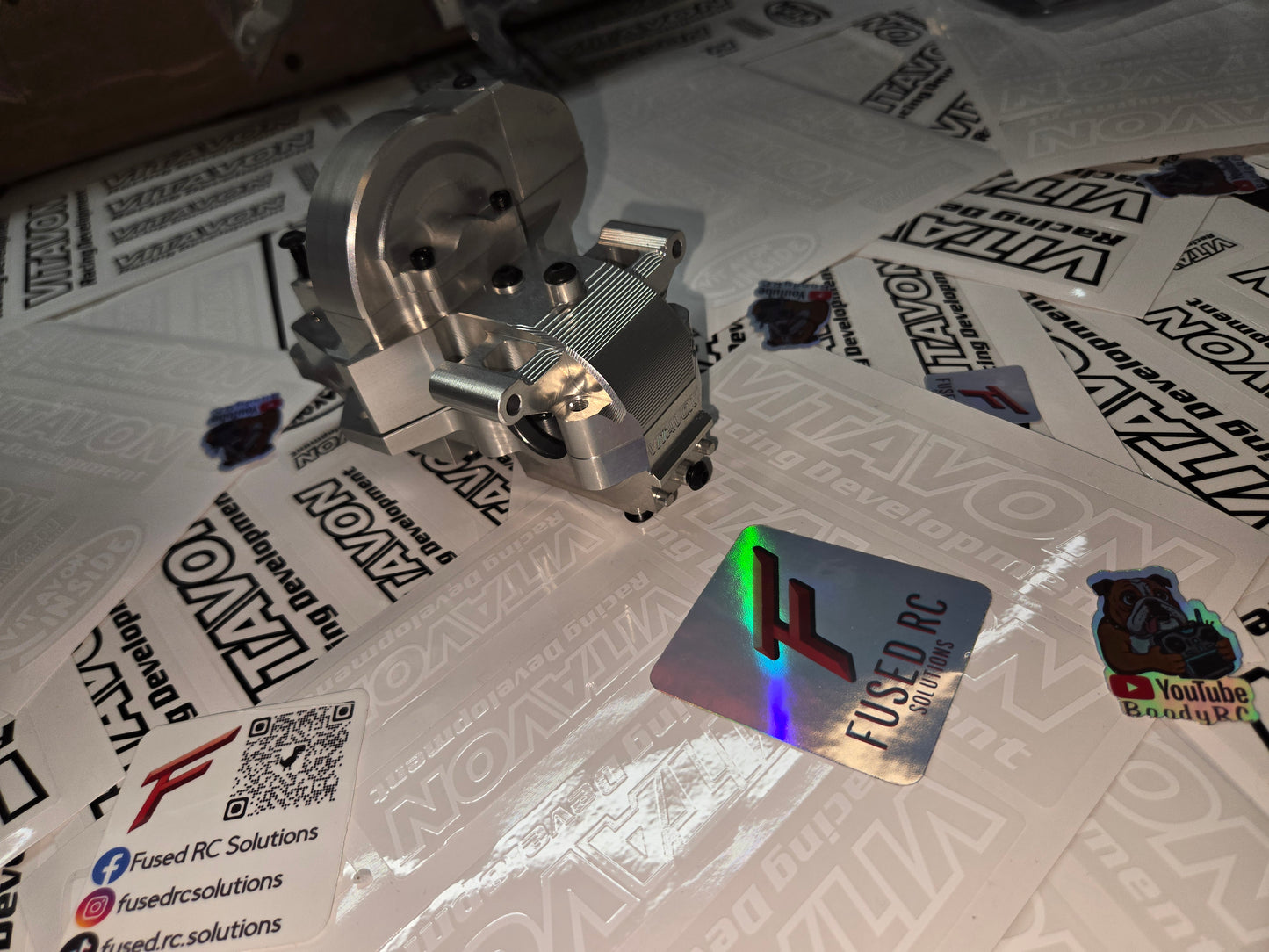 VITAVON CNC Aluminum 7075 redesigned Rear bulkhead for Traxxas MAXX 1/10, MAXX/Slash - Silver