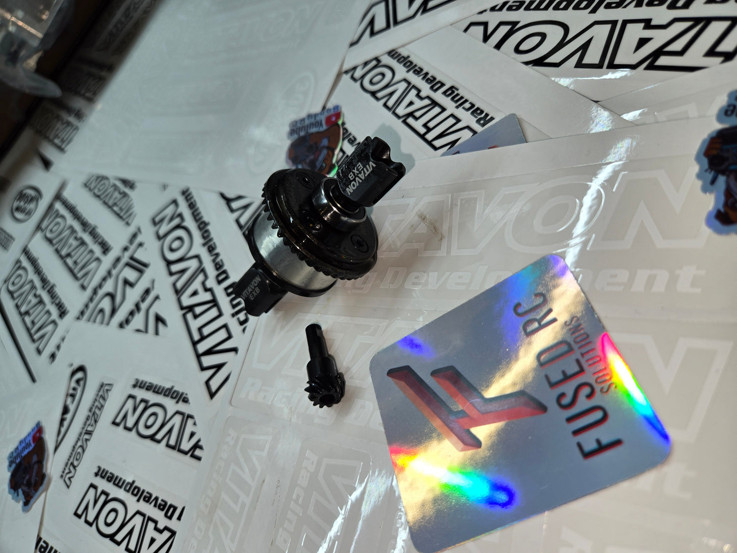 VITAVON Full Diff Case Set 29MM With 10/43T Gear set For Arrma 6S Mojave Kraton Outcast EXB Version - Silver+Black