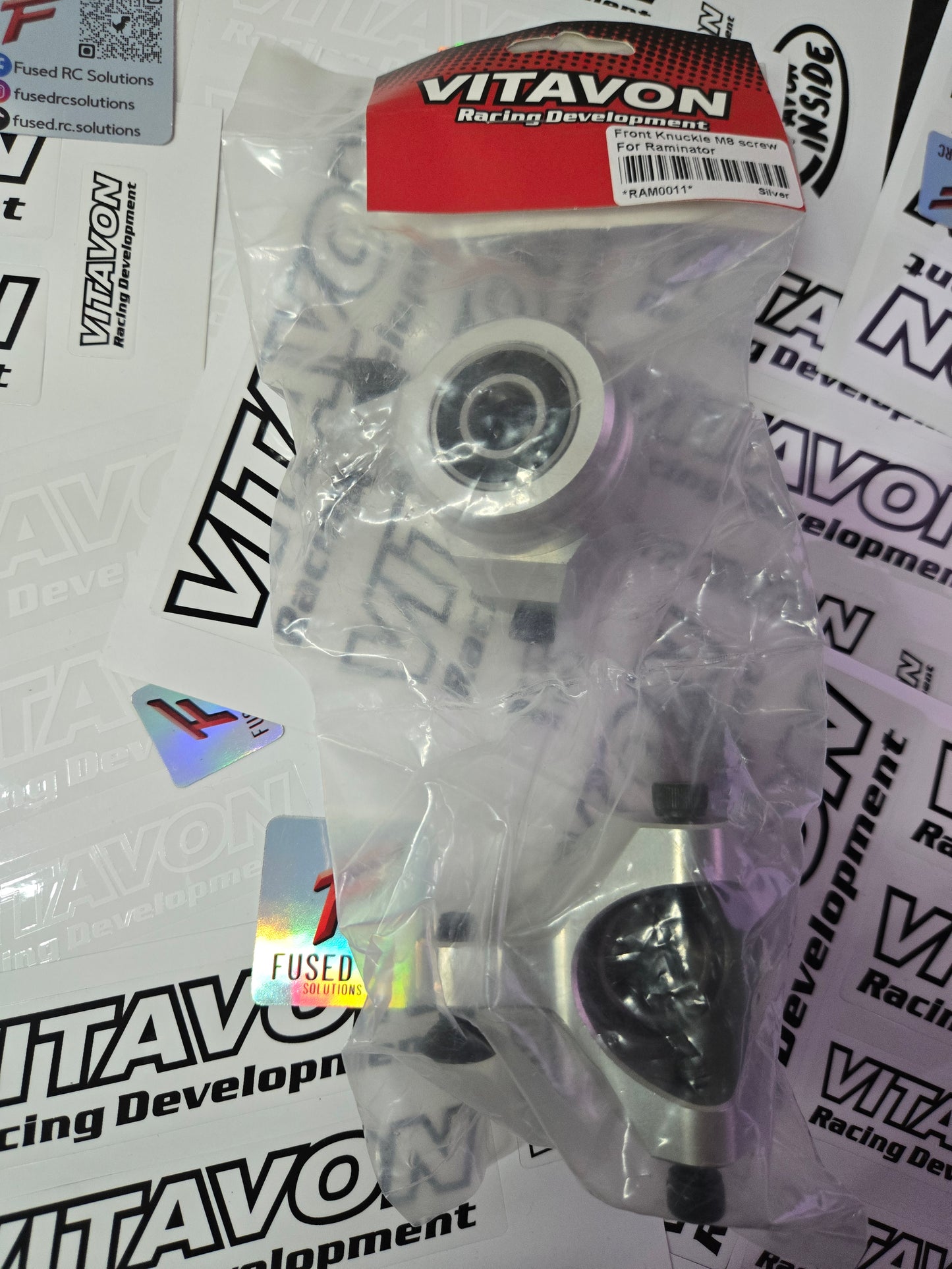 VITAVON CNC Alu7075 Front Knuckle For Primal Raminator Grave Digger 1/5