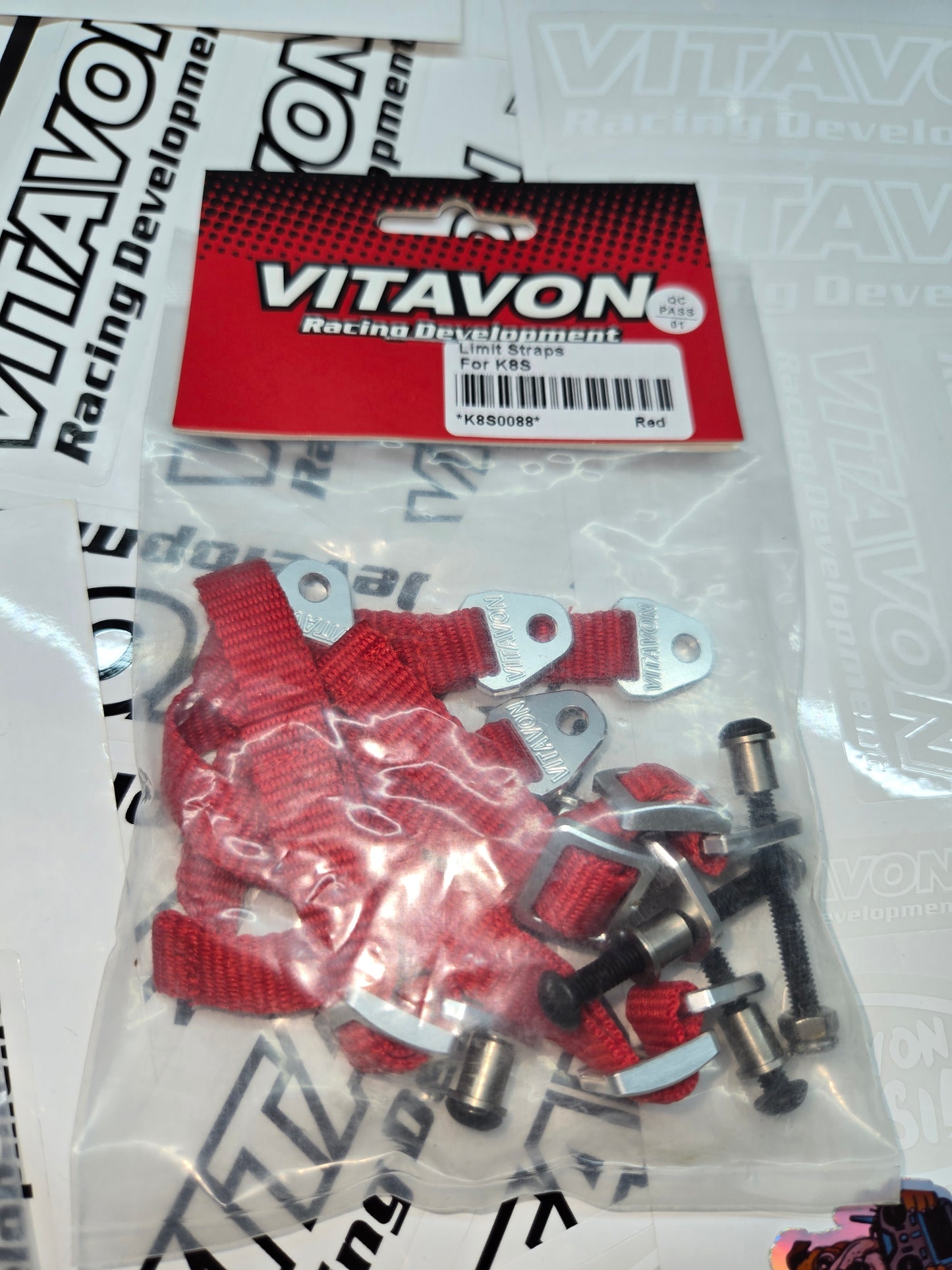 VITAVON Travel Limit Straps Adjustable 210mm For up to Arrma Kraton 8S/Outcast 8S