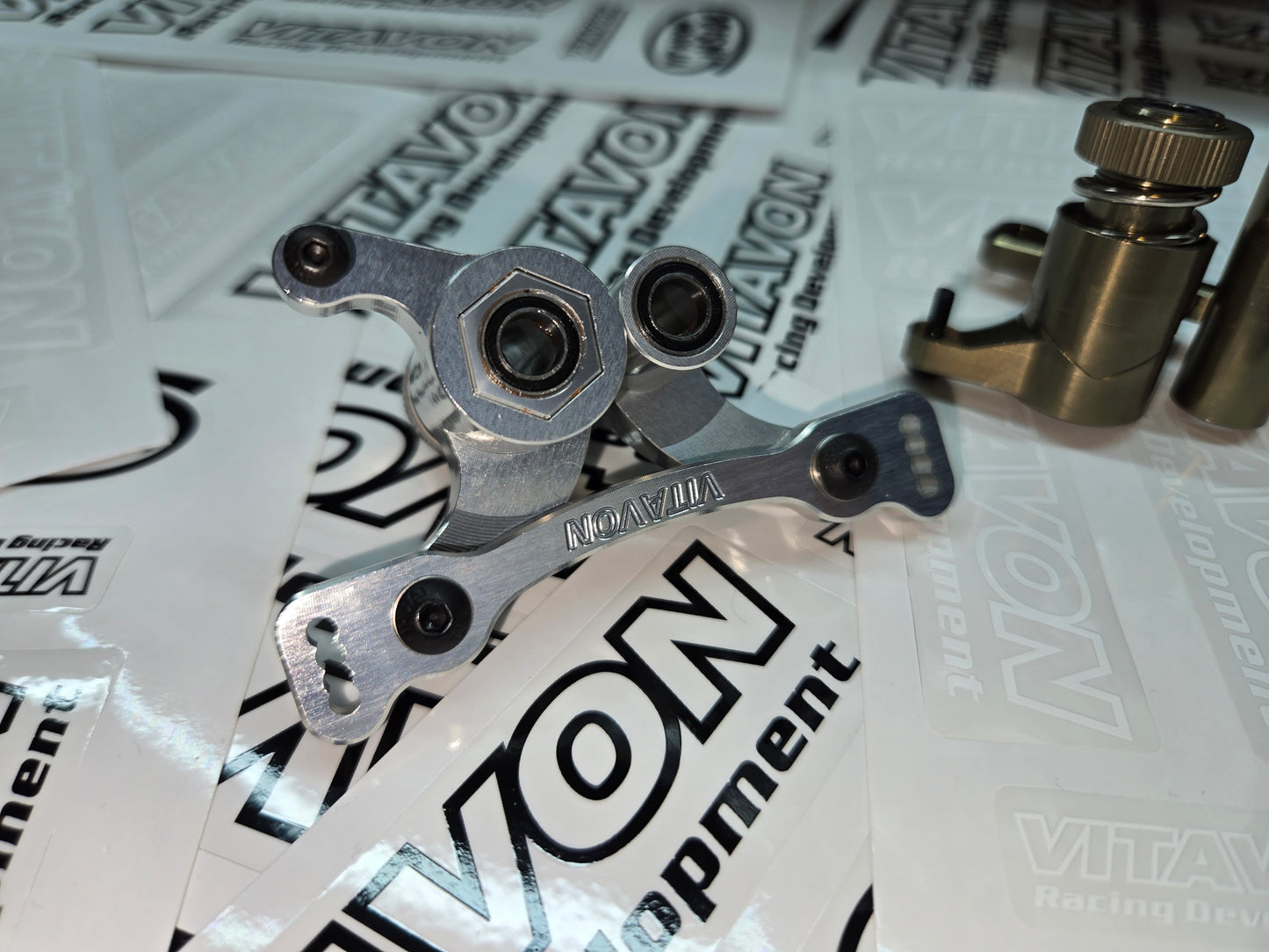 VITAVON CNC 7075 Servo Steering Bell Crank For Arrma 6S Kraton/ Mojave /Typhon/Big Rock BLX - Silver