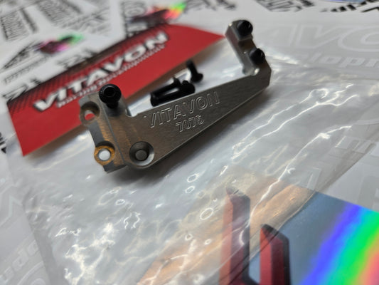 VITAVON H10 CNC Alu7075 Servo Mount For VITAVON ONLY Front Axle Housing For Vanquish H10 Optic - Silver