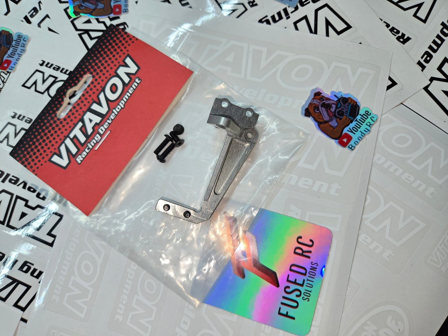 VITAVON H10 CNC Alu7075 Servo Mount For VITAVON ONLY Front Axle Housing For Vanquish H10 Optic - Silver