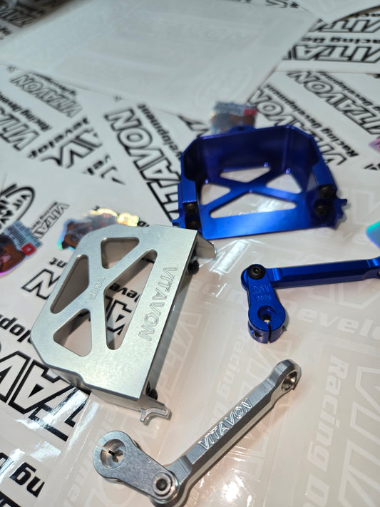 VITAVON CNC adapter for standard size servo+servo horn+link for MAXX1/10/ Traxxas MAXX/Slash