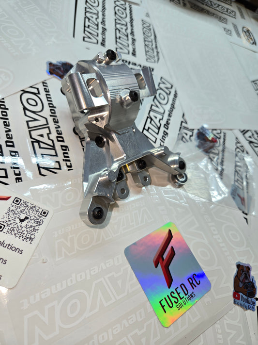 VITAVON CNC Alu 7075 Redesigned Front Bulkhead For Traxxas MAXX 1/10 MAXX/Slash - Silver