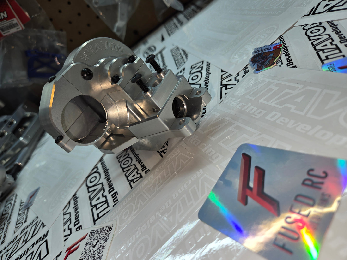 VITAVON CNC Aluminum 7075 redesigned Rear bulkhead for Traxxas MAXX 1/10, MAXX/Slash - Silver