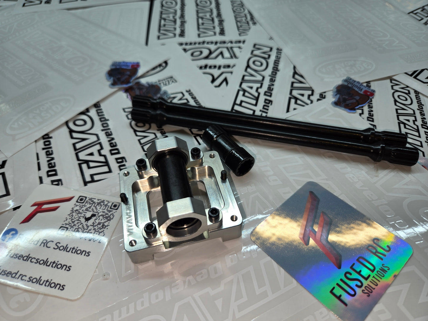 VITAVON CNC HD 45# Steel Center Drive Shaft set for Stock Chassis For X-MAXX 1/5 - Black