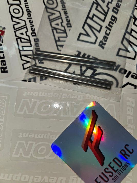 VITAVON HD Steel Hinge Pins Set For Arrma 6S - Silver