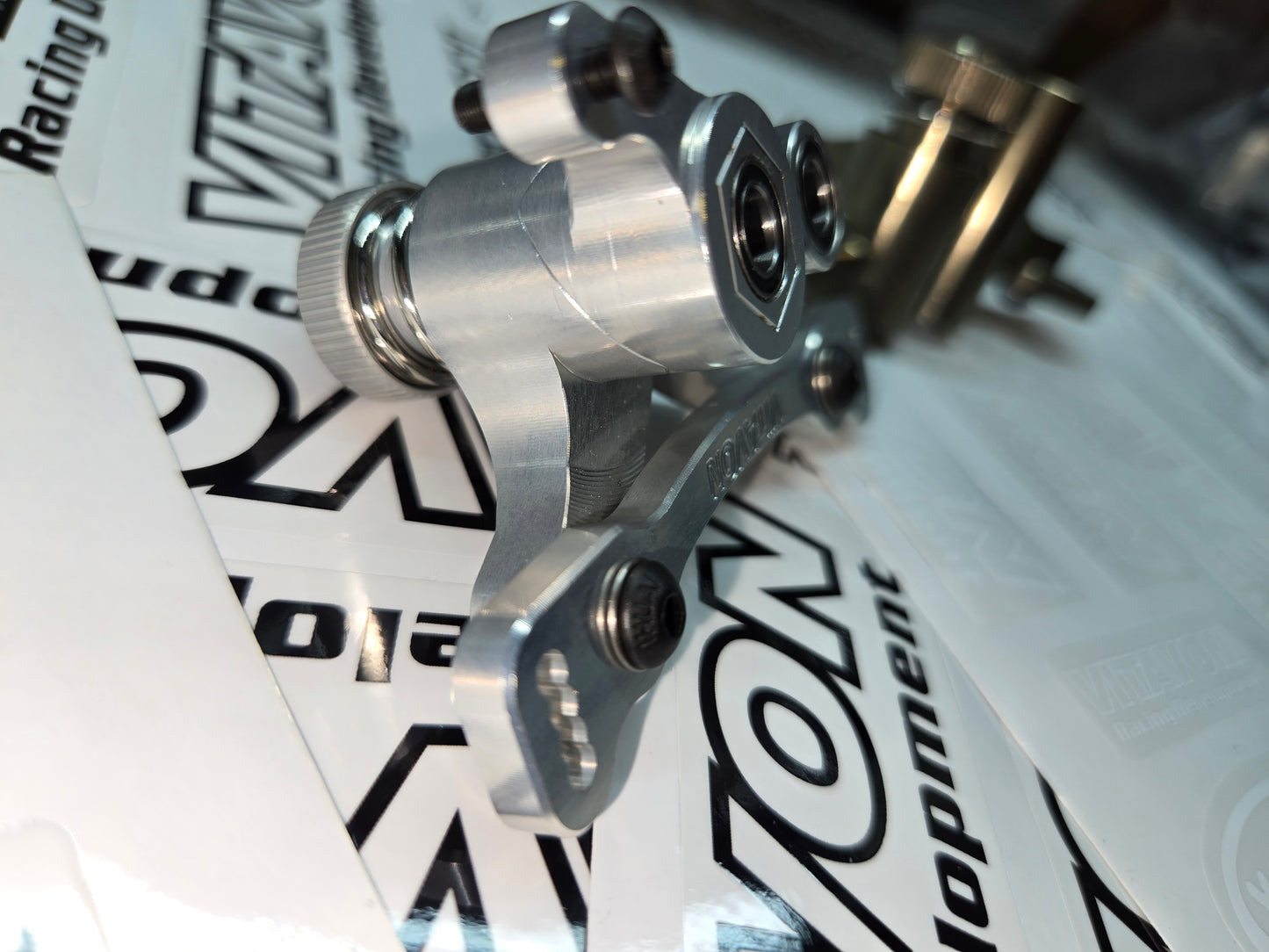 VITAVON CNC 7075 Servo Steering Bell Crank For Arrma 6S Kraton/ Mojave /Typhon/Big Rock BLX - Silver