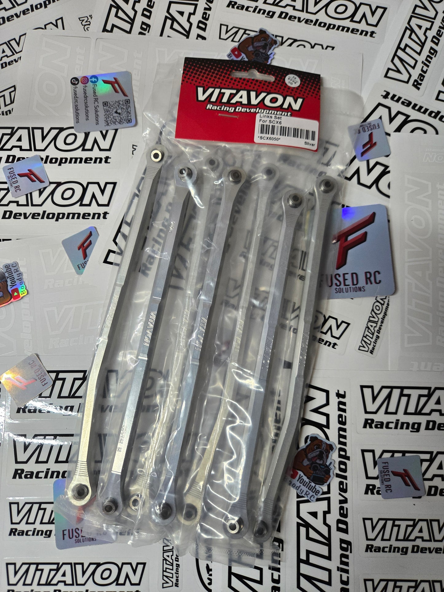 VITAVON Axial SCX6 CNC V2 High Clearance Links Set for Axial SCX6 Jeep Wrangler Trail Honcho
