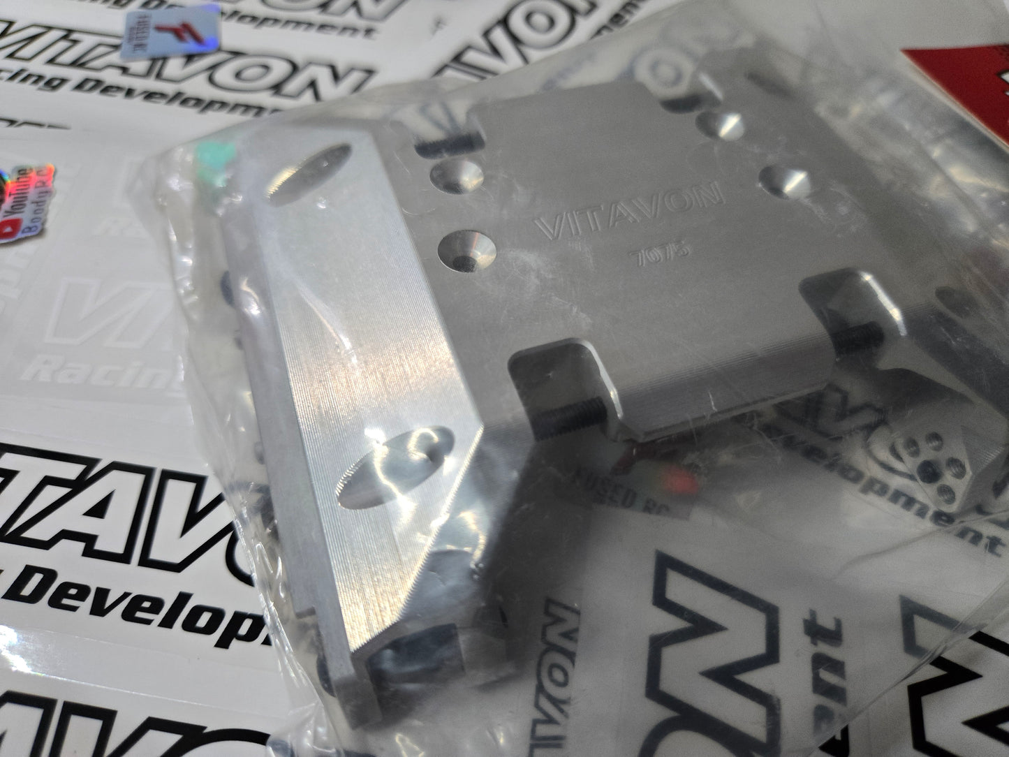 VITAVON CNC Alu7075 Integrated Skid Plate With Link Mount For Axial SCX6 Jeep/Honcho
