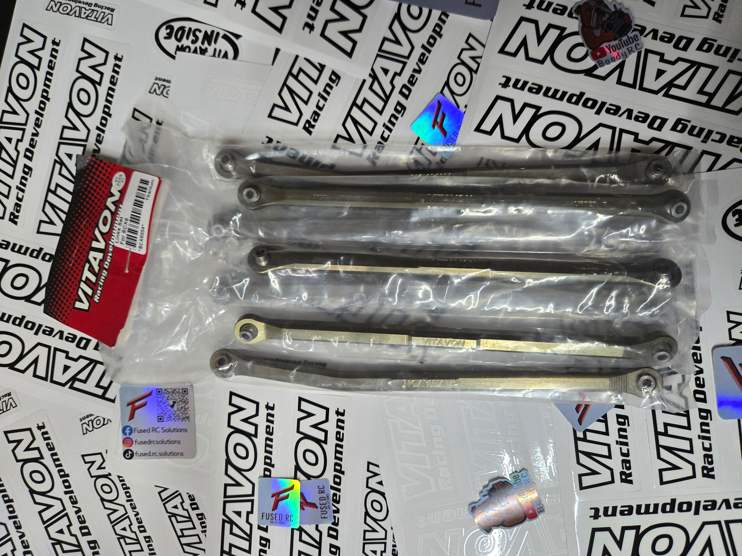 VITAVON Axial SCX6 CNC V2 High Clearance Links Set for Axial SCX6 Jeep Wrangler Trail Honcho