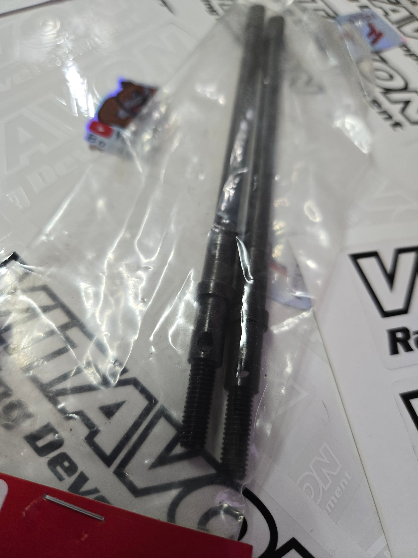VITAVON HD #45 Steel Axle Shaft Set Rear(2) For SCX6 Stock Rear Axle housing AXI252006