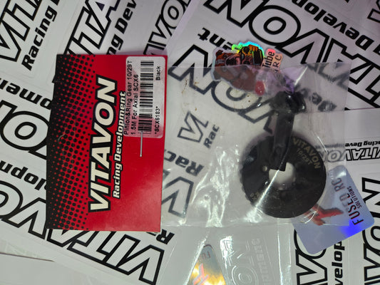 VITAVON HD Steel 1.5 Mod Overdrive Pinion&Ring Gear 10/29T For Axial SCX6