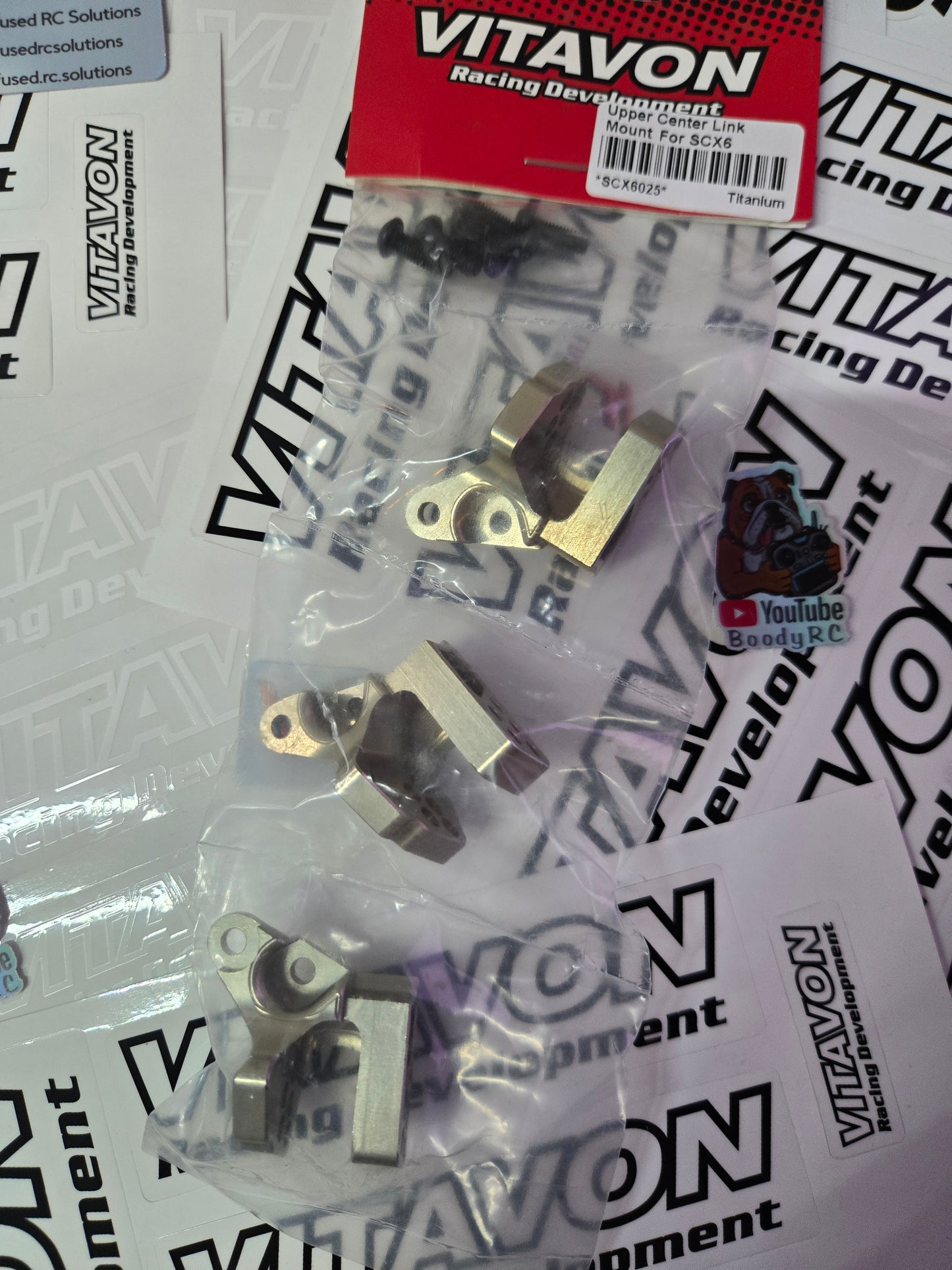 VITAVON CNC Alu Upper Center Link Mount for Axial SCX6 Jeep Wrangler 1/6