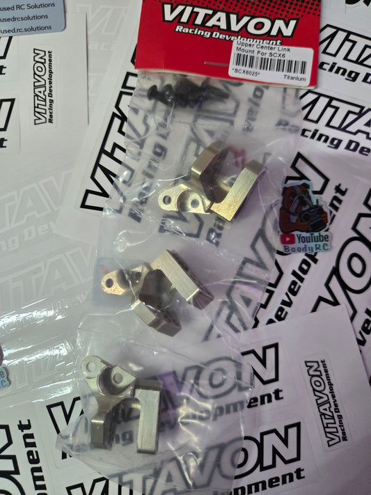 VITAVON CNC Alu Upper Center Link Mount for Axial SCX6 Jeep Wrangler 1/6