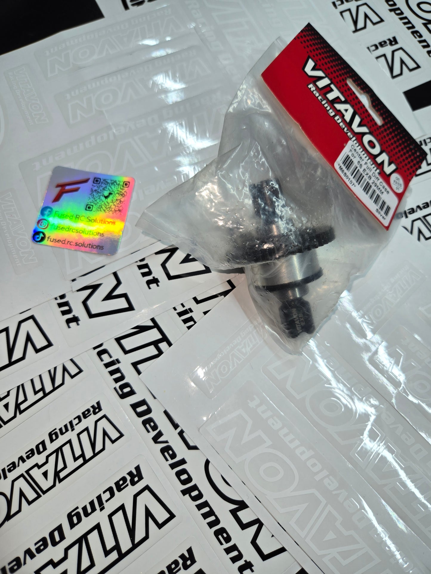 VITAVON Center Full Diff Case Set 29MM 44T SPUR for Arrma 6S Mojave KRATON EXB - Silver+Black