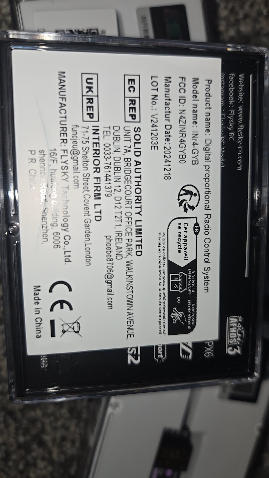 Fly sky INr4 receiver
